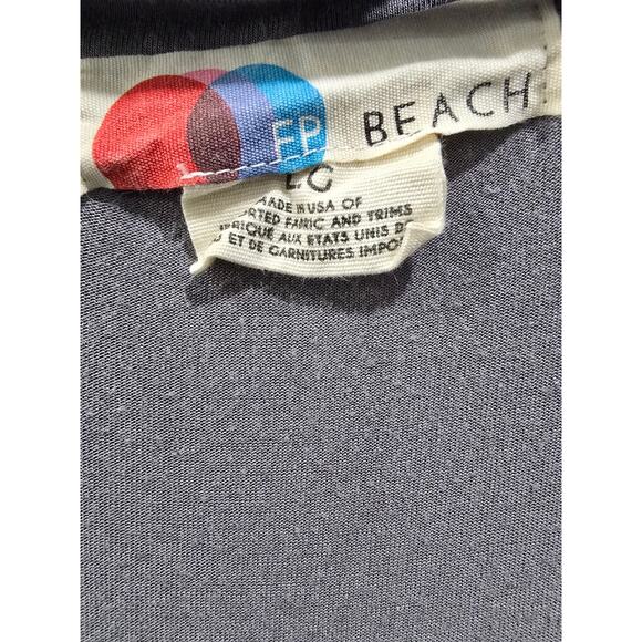 Free People Beach Gray Wide Leg Jumpsuit – Size Large - Picture 7 of 16